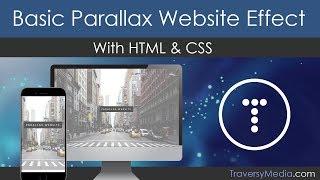 Basic Parallax Website With HTML & CSS