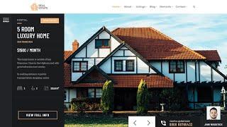 Real Estate WordPress Theme Live Demonstrative Website Presentation by Visualmodo
