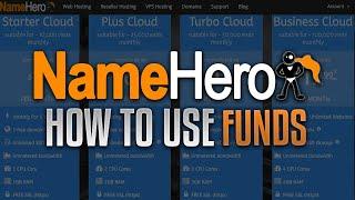 How To Pay For NameHero Products/Services Using Existing Funds