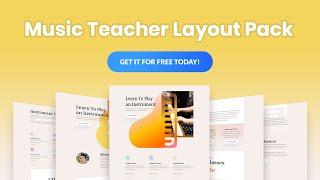 Get a FREE Music Teacher Layout Pack for Divi