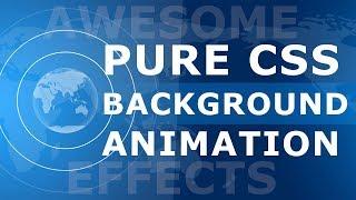 CSS Pulsating And Rotating Earth Animation Effects - Pure CSS Background Animation Effects