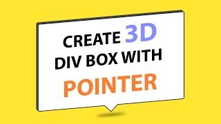 Make 3D Div With Pointer Using Html Css