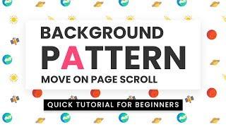 Background Image Move on Page Scroll | Html CSS & Javascript