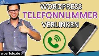 WordPress Telefonnummer Verlinken (2020): Simples Tutorial | WordPress Anruf Button + Header Deutsch