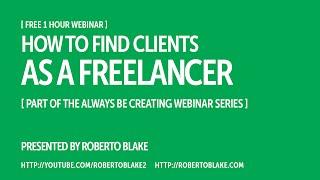 How to Find Clients as a Freelancer [Free Webinar]