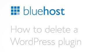 How to delete a plugin in WordPress.