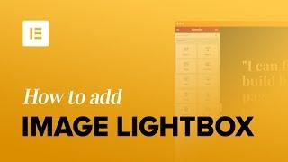 How to Add Image Lightbox to WordPress Using Elementor
