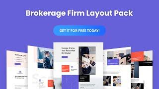 Get a FREE Brokerage Firm Layout Pack for Divi