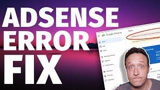 FIX AdSense Error 