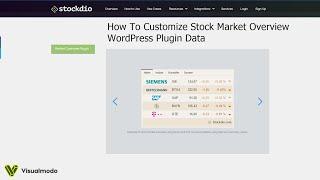 How To Customize Stock Market Overview WordPress Plugin Data?