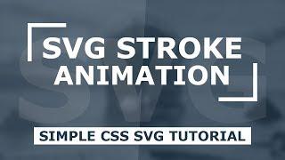 SVG Stroke Animation With Html and CSS