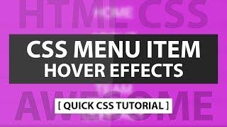 Changing Background Color On Each li Items Hover - CSS Menu Hover Effects