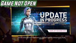 Server Will Be Down For Maintenance Update In Progress Free Fire Game Is Not Open