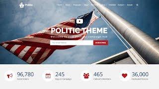 Politic WordPress Theme - Responsive Political Campaign Website Builder