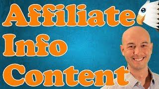 Information CONTENT for your AFFILIATE WEBSITE with Doug Cunnington