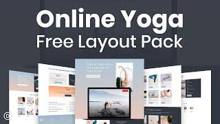 FREE Divi Layout Pack # 264 | Online Yoga
