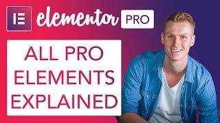 Elementor Pro | All The Elements Explained