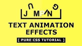 Jumping Text Animation Effects - Jumping and spinning Text Animation Effects using Html and CSS