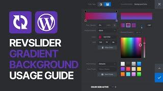 Gradient Background Colors Usage Guide on Revolution Slider WordPress Plugin
