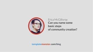 Can you name some basic steps of community creation?