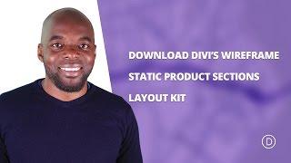 Divi Wireframe Static Product Sections Layout Kit