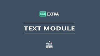 Extra Text Module