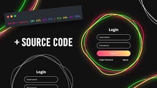 Animated Login Form using HTML and CSS with Source Code