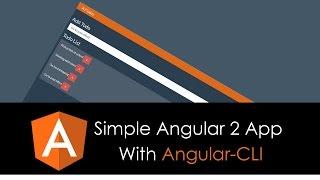 Simple Angular 2 App With Angular CLI