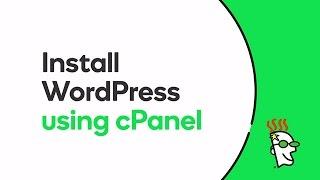 Install WordPress using cPanel | GoDaddy
