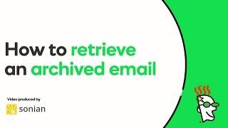 How to Retrieve an Archived Email | GoDaddy Help