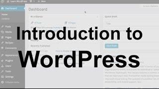 WordPress Tutorial 1: Introduction