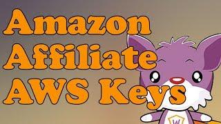 Amazon Affiliate AWS Access Keys and Affiliate IDs How To for woozone etc