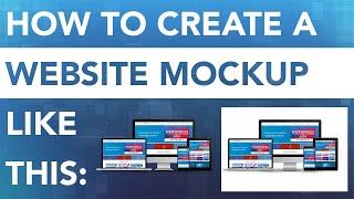 How To Create A Responsive Website Screen Mockup | Photoshop Tutorial