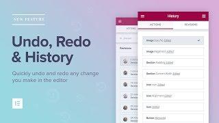 Elementor History: Easily Undo & Redo Changes in the Editor