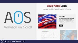 Animate On Scroll Webpage | AOS Library