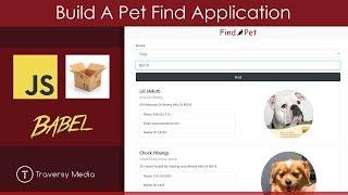 Build A Pet Find App | JS, Parcel, Babel, Fetch-JSONP