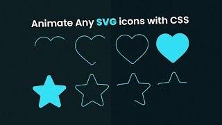 Animate Any SVG icons with CSS Only | SVG Stroke Animation With Html CSS