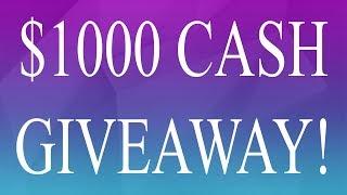 $1000 CASH GIVEAWAY! Countdown To BLACK FRIDAY!