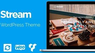 Stream One Page WordPress Theme Home-Page Presentation - Anchor Navigation System