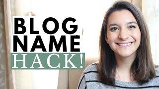 Easy Way to Come Up with a Blog Name & Domain
