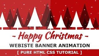 Christmas Background Animation in CSS - CSS Animation Effects - HTML CSS Christmas Animation Effects