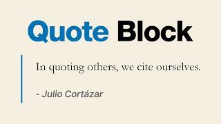 How to Use the WordPress Quote Block