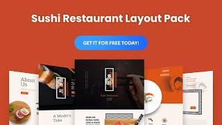 Get a FREE Sushi Restaurant Layout Pack for Divi