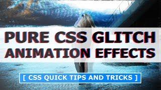 CSS Glitch Hover Effects - Html CSS Image Hover Effects