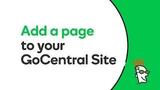 Add a page to your GoCentral website | GoDaddy Help
