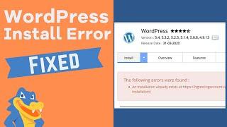 How to Fix WordPress “Installation Already Exists” Issue