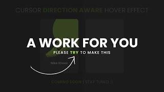 Cursor Direction Aware Hover Effect CSS3 & Vanilla Javascript | Work For You