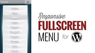 How to Add a Fullscreen Responsive Menu in WordPress