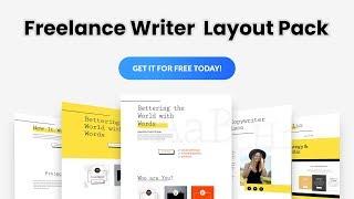 Get a FREE Freelance Writer Layout Pack for Divi