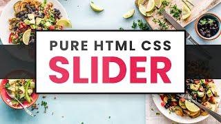 Pure CSS Slider with Button | Ken Burns Effect using CSS Animations
